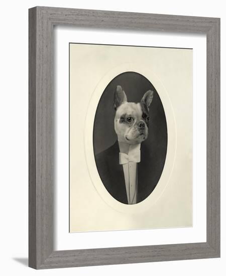 English Bulldog-J Hovenstine Studios-Framed Giclee Print