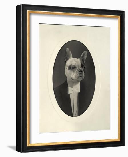English Bulldog-J Hovenstine Studios-Framed Giclee Print