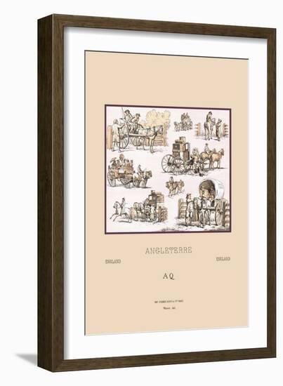 English Carriages and Wagons-Racinet-Framed Art Print