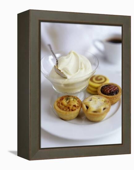 English Christmas Baking and a Bowl of Brandy Cream-Jean Cazals-Framed Premier Image Canvas
