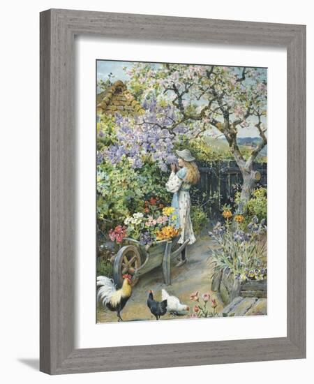 English Cottage Garden-William Stephen Coleman-Framed Giclee Print