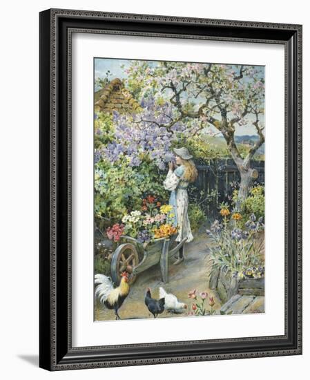 English Cottage Garden-William Stephen Coleman-Framed Giclee Print