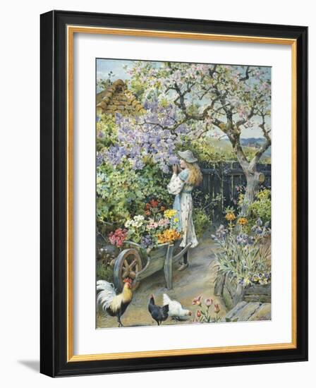 English Cottage Garden-William Stephen Coleman-Framed Giclee Print