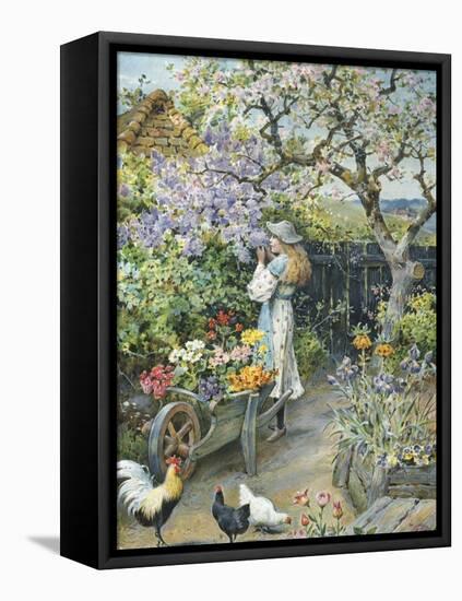 English Cottage Garden-William Stephen Coleman-Framed Premier Image Canvas