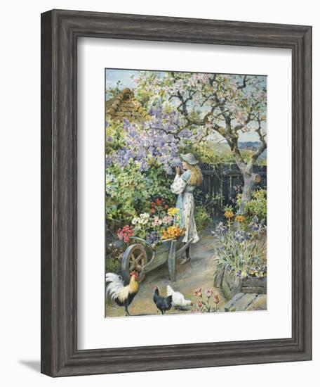 English Cottage Garden-William Stephen Coleman-Framed Giclee Print