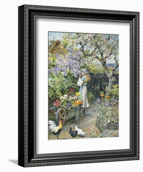 English Cottage Garden-William Stephen Coleman-Framed Giclee Print