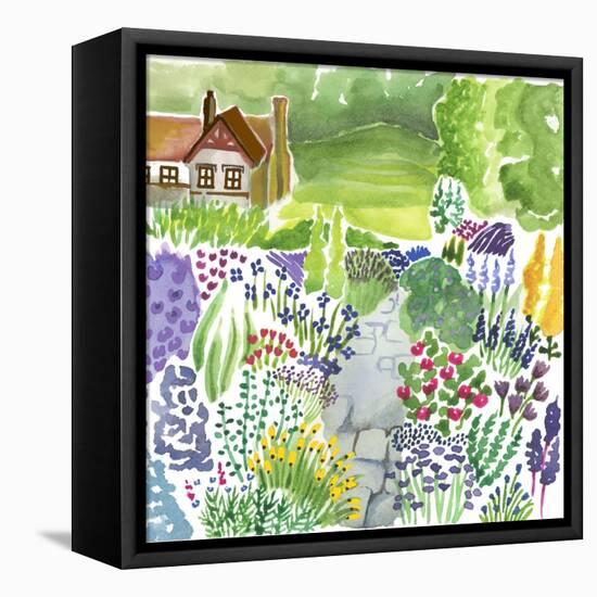 English Country Garden-Elizabeth Rider-Framed Premier Image Canvas