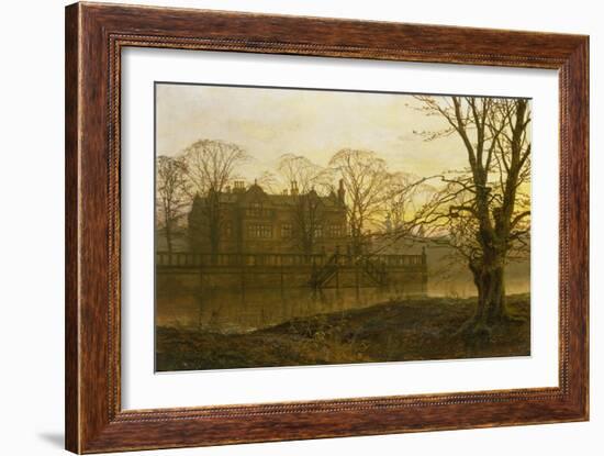 English Country House in Autumn Haze-Louis H Grimshaw-Framed Giclee Print