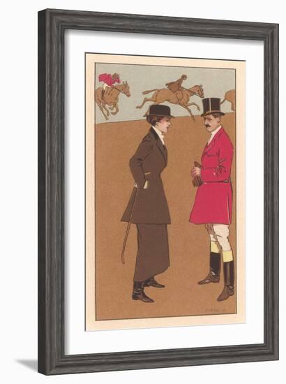 English Fox Hunt-null-Framed Art Print