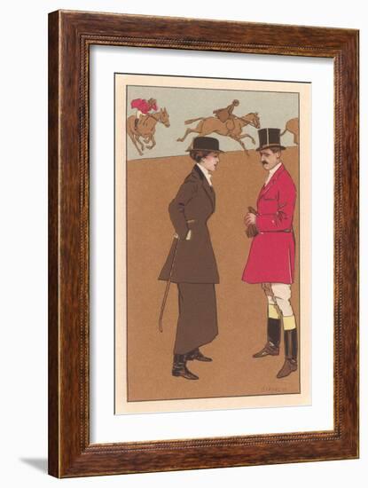 English Fox Hunt-null-Framed Art Print