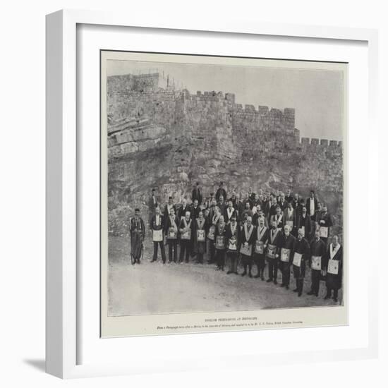 English Freemasons at Jerusalem-null-Framed Giclee Print