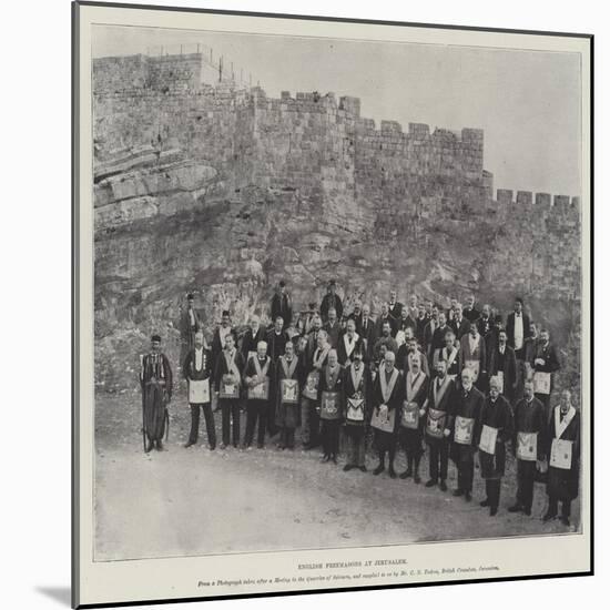 English Freemasons at Jerusalem-null-Mounted Giclee Print