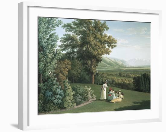 English Garden at Palace of Caserta-Jacob Philipp Hackert-Framed Giclee Print