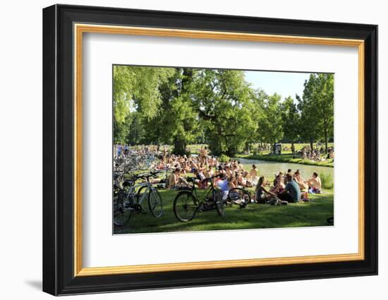 English Garden in Munich, Upper Bavaria, Bavaria, Germany, Europe-Hans-Peter Merten-Framed Photographic Print