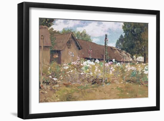 English Garden-Childe Hassam-Framed Giclee Print