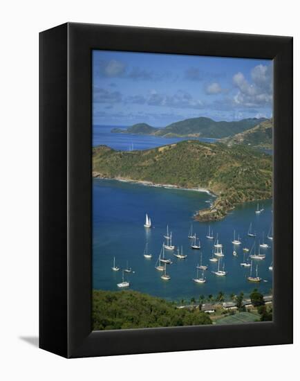 English Harbour, with Moored Yachts, Antigua, Leeward Islands, West Indies, Caribbean-Lightfoot Jeremy-Framed Premier Image Canvas