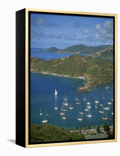 English Harbour, with Moored Yachts, Antigua, Leeward Islands, West Indies, Caribbean-Lightfoot Jeremy-Framed Premier Image Canvas