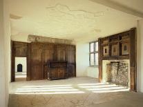 Interior View of the First Floor Room in the Tudor Mansion, Helmsley Castle, North Yorkshire, UK-English Heritage-Framed Photo