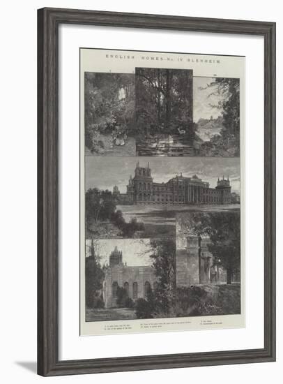 English Home, Blenheim-Charles Auguste Loye-Framed Giclee Print