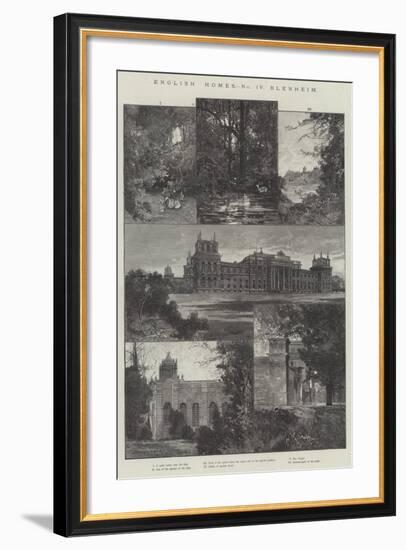 English Home, Blenheim-Charles Auguste Loye-Framed Giclee Print