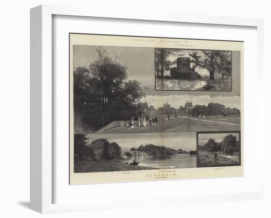 English Homes, Blenheim-Charles Auguste Loye-Framed Giclee Print