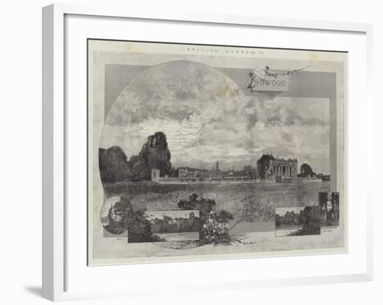 English Homes, Bowood-Charles Auguste Loye-Framed Giclee Print