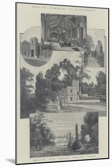 English Homes, Cassiobury-Charles Auguste Loye-Mounted Giclee Print