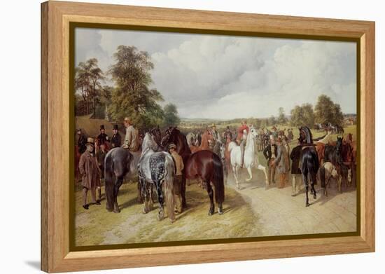 English Horse Fair on Southborough Common-John Frederick Herring I-Framed Premier Image Canvas