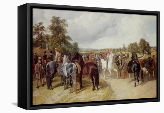 English Horse Fair on Southborough Common-John Frederick Herring I-Framed Premier Image Canvas