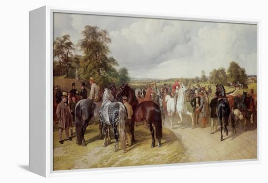 English Horse Fair on Southborough Common-John Frederick Herring I-Framed Premier Image Canvas