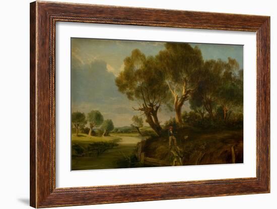 English Landscape, 1841 (Oil on Canvas)-James Holland-Framed Giclee Print