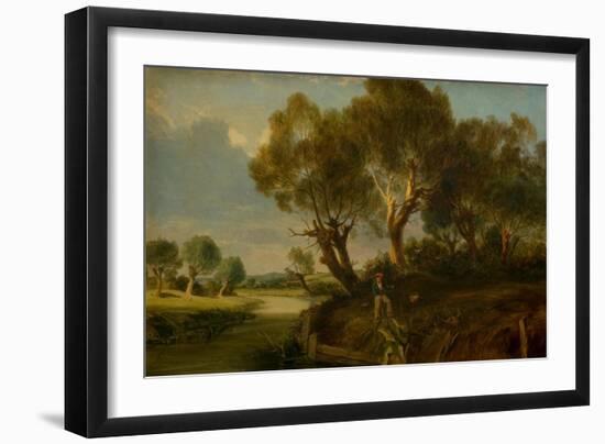English Landscape, 1841 (Oil on Canvas)-James Holland-Framed Giclee Print