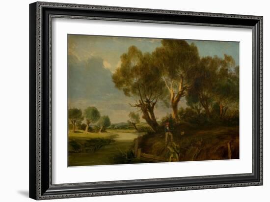 English Landscape, 1841 (Oil on Canvas)-James Holland-Framed Giclee Print