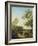 English Landscape Capriccio with a Column, c.1754-Canaletto-Framed Giclee Print