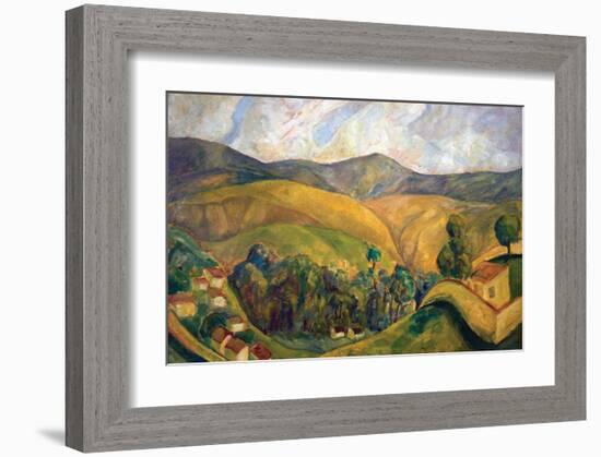 English Landscape-Diego Rivera-Framed Art Print