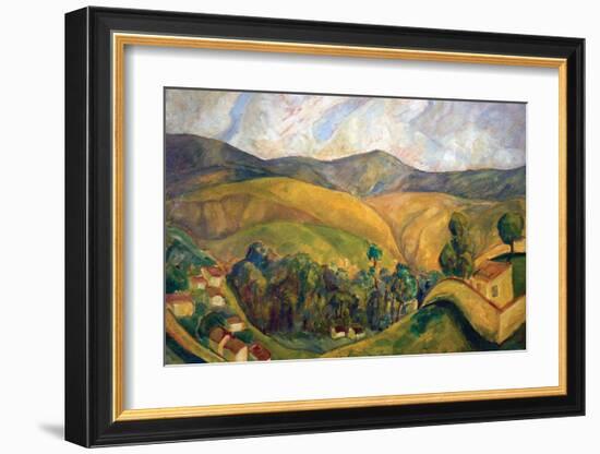 English Landscape-Diego Rivera-Framed Art Print