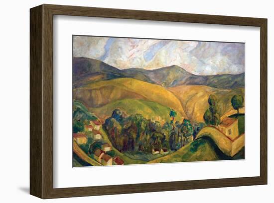 English Landscape-Diego Rivera-Framed Art Print