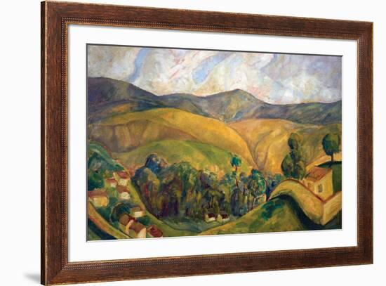 English Landscape-Diego Rivera-Framed Art Print