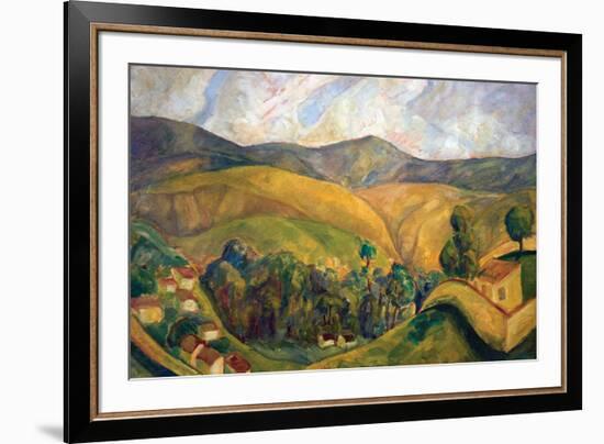 English Landscape-Diego Rivera-Framed Art Print