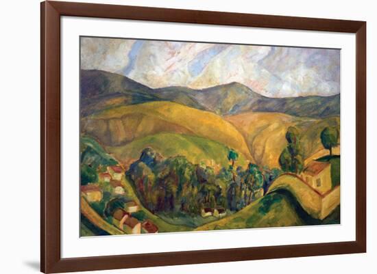 English Landscape-Diego Rivera-Framed Art Print