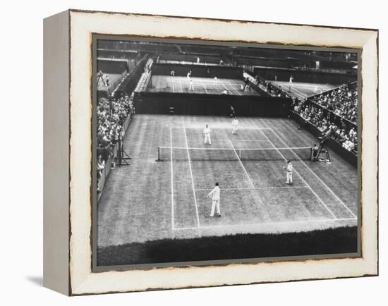 English Lawn Tennis Championship Play at Wimbledon, July 2, 1930-null-Framed Stretched Canvas