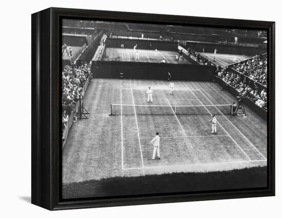 English Lawn Tennis Championship Play at Wimbledon, July 2, 1930-null-Framed Stretched Canvas