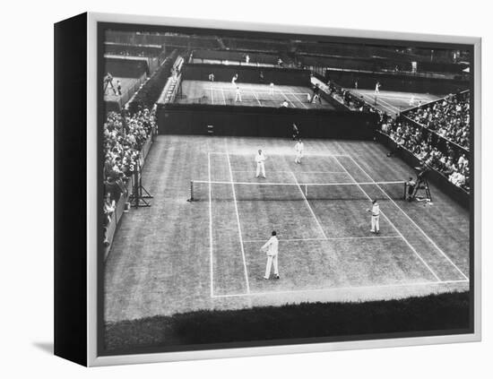 English Lawn Tennis Championship Play at Wimbledon, July 2, 1930-null-Framed Stretched Canvas