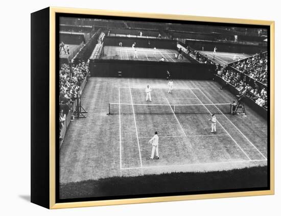 English Lawn Tennis Championship Play at Wimbledon, July 2, 1930-null-Framed Stretched Canvas