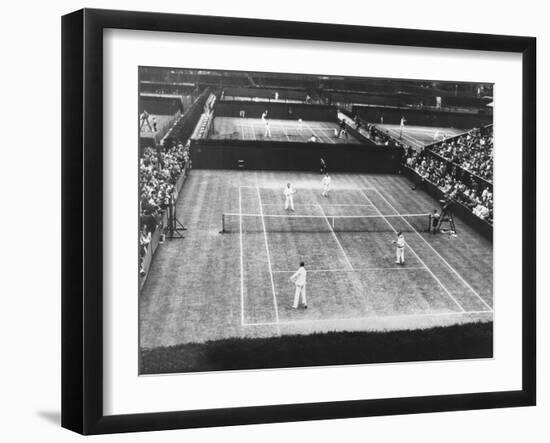 English Lawn Tennis Championship Play at Wimbledon, July 2, 1930-null-Framed Photo