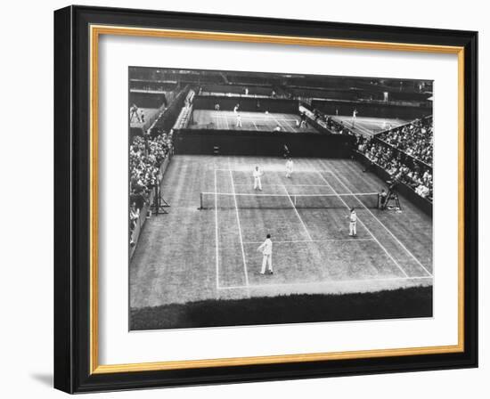 English Lawn Tennis Championship Play at Wimbledon, July 2, 1930-null-Framed Photo