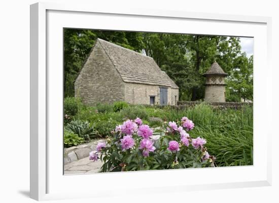 English Limestone Cottage, Cotswold Cottage, Greenfield, Wyandotte, Michigan, USA-Cindy Miller Hopkins-Framed Photographic Print