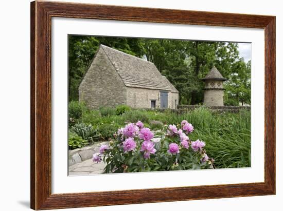 English Limestone Cottage, Cotswold Cottage, Greenfield, Wyandotte, Michigan, USA-Cindy Miller Hopkins-Framed Photographic Print