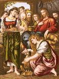Mary Anointing the Feet of Jesus-English-Giclee Print