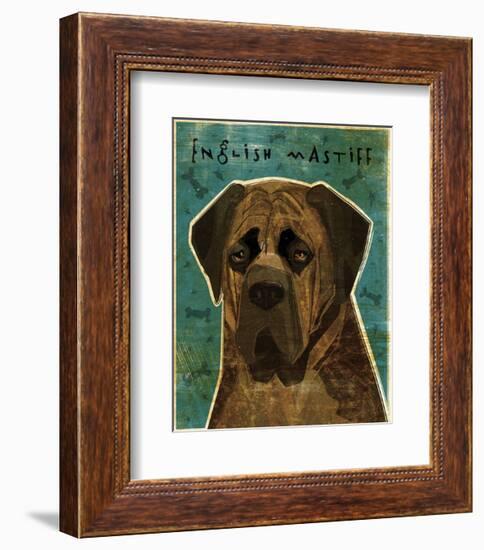 English Mastiff (Brindle)-John W^ Golden-Framed Art Print